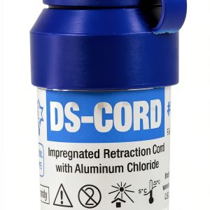 DS-Cord Gingival Retraction Cord Impregnated Aluminium Chloride | Thin #00 Type | High Absorption | No Flourescent Whitening Agent | Tight Weave Penetration | Twist Structure-0